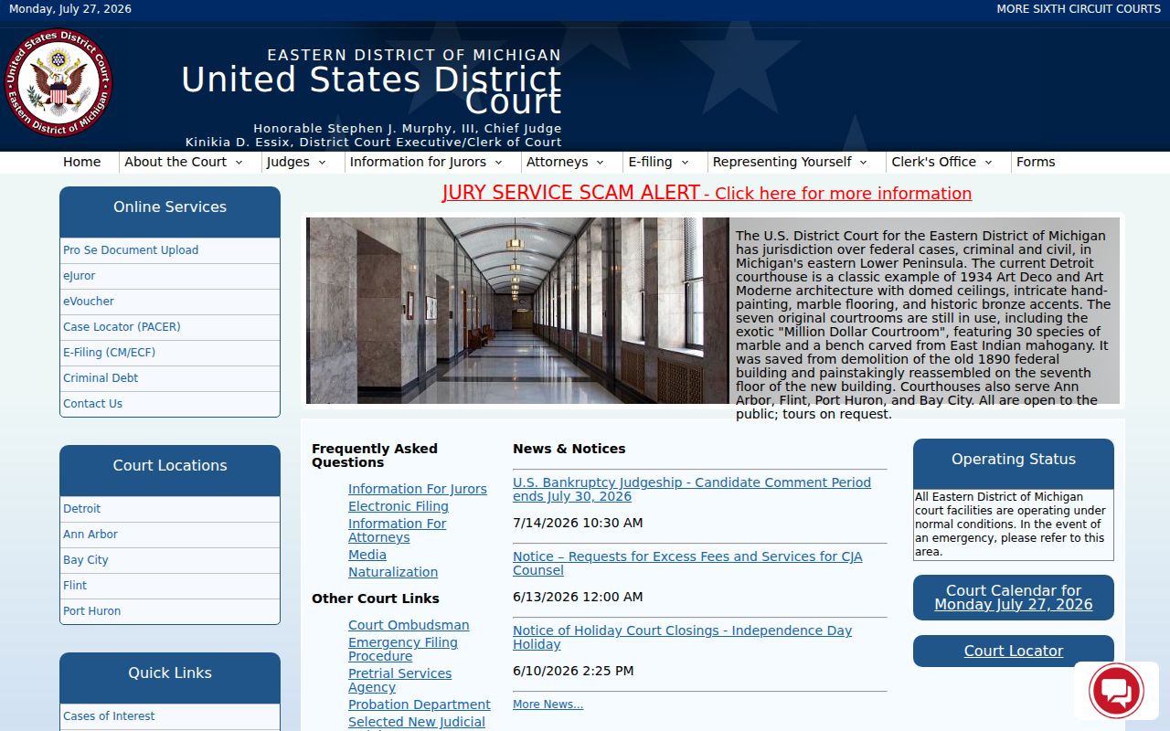 Jackson County federal criminal court district source